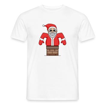 Weihnachtsmann steckt fest - Männer T-Shirt - Weiß - Vorne - AI Model Male 178 dark (178cm)