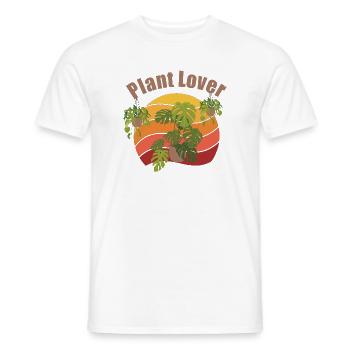 Plant Lover im Retro-Look - für alle Pflanzenliebh - Männer T-Shirt - Weiß - Vorne - AI Model Male 178 dark (178cm)