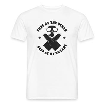 Taucher Tauchsport Geschenk Ozean Tauchen - Männer T-Shirt - Weiß - Vorne - AI Model Male 178 dark (178cm)