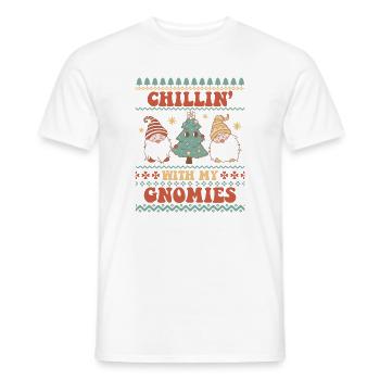Pull de Noël moche - T-shirt homme - blanc - Devant - AI Model Male 178 dark (178cm)
