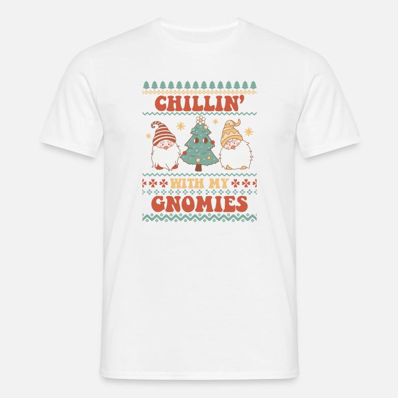 Hässlicher Weihnachtspullover - Männer T-Shirt - Weiß