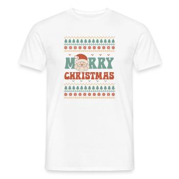 Hässlicher Weihnachtspullover - Männer T-Shirt - Weiß - Vorne - AI Model Male 178 dark (178cm)