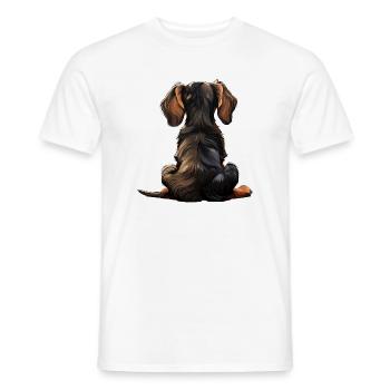 Dackel - Männer T-Shirt - Weiß - Vorne - AI Model Male 178 dark (178cm)