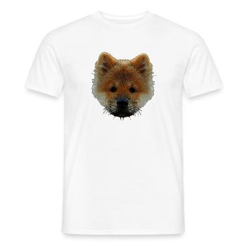 sweater mit hündchen, chow chow welpe - Männer T-Shirt - Weiß - Vorne - AI Model Male 178 dark (178cm)