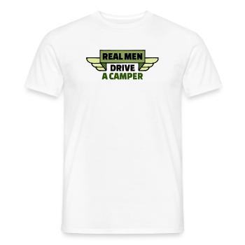 Camper Camping Statement Wanderer Wohnmobil Urlaub - Männer T-Shirt - Weiß - Vorne - AI Model Male 178 dark (178cm)