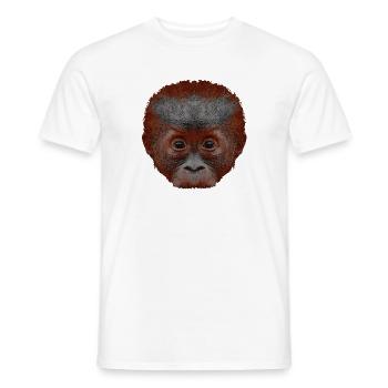 orangutan baby, affengesicht - Männer T-Shirt - Weiß - Vorne - AI Model Male 178 dark (178cm)