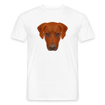haustierkleidung herren, rhodesian ridgeback - Männer T-Shirt - Weiß - Vorne - AI Model Male 178 dark (178cm)
