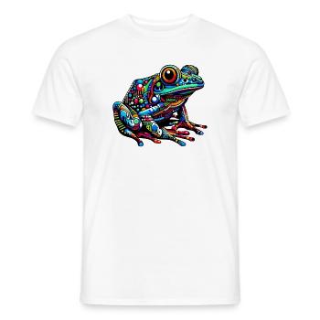 Frosch - Männer T-Shirt - Weiß - Vorne - AI Model Male 178 dark (178cm)