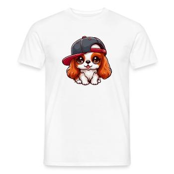 Cavalier King Charles Hund Niedlicher Hund - Männer T-Shirt - Weiß - Vorne - AI Model Male 178 dark (178cm)