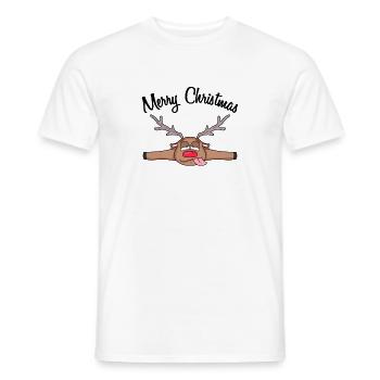 Weihnachten weihnachtlich Geschenk - Männer T-Shirt - Weiß - Vorne - AI Model Male 178 dark (178cm)