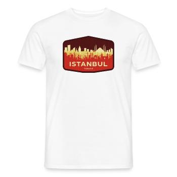 Istanbul Skyline - Männer T-Shirt - Weiß - Vorne - AI Model Male 178 dark (178cm)