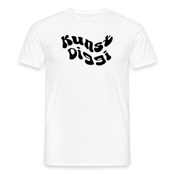 Kunst Diggi - Männer T-Shirt - Weiß - Vorne - AI Model Male 178 dark (178cm)
