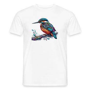 Kingfisher - Men's T-Shirt - white - Front - AI Model Male 178 dark (178cm)