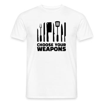 Worker Statement Chef Job Employee Career - Men's T-Shirt - white - Front - AI Model Male 178 dark (178cm)