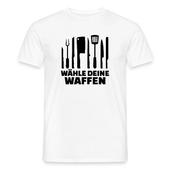 Chefkoch Job Geld Verdienen Karriere Statement - Männer T-Shirt - Weiß - Vorne - AI Model Male 178 dark (178cm)