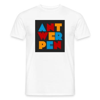 Antwerpen - Antwerp - Männer T-Shirt - Weiß - Vorne - AI Model Male 178 dark (178cm)