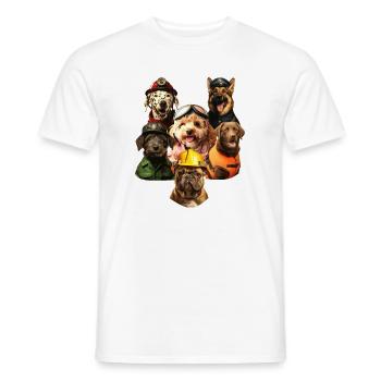 Freunde für alle Felle - Männer T-Shirt - Weiß - Vorne - AI Model Male 178 dark (178cm)