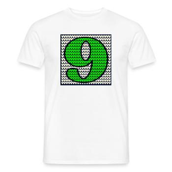 9th Winter Birthday - NUMBER NINE - Men's T-Shirt - white - Front - AI Model Male 178 dark (178cm)