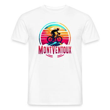 Mont Ventoux: An Epic Bike Challenge - Men's T-Shirt - white - Front - AI Model Male 178 dark (178cm)