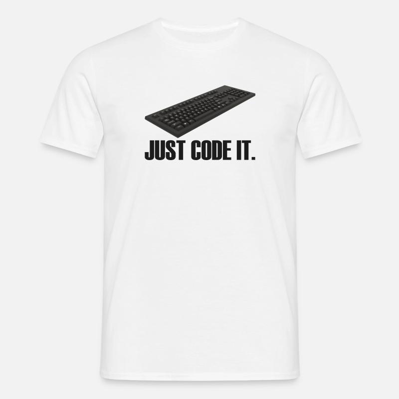 Just Code it - Men's T-Shirt - white