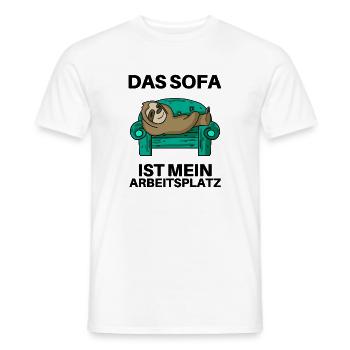 Home Office - Männer T-Shirt - Weiß - Vorne - AI Model Male 178 dark (178cm)