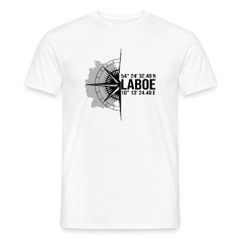 Koordinaten Laboe - Männer T-Shirt - Weiß - Vorne - AI Model Male 178 dark (178cm)