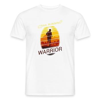 Trail Running Laufen Berge Joggen Geschenk - Männer T-Shirt - Weiß - Vorne - AI Model Male 178 dark (178cm)