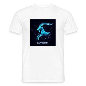Capricorn constellation geometrique - T-shirt homme - blanc - Devant - AI Model Male 178 dark (178cm)