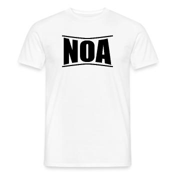 Noa t-shirt t-shirt gift idea - Men's T-Shirt - white - Front - AI Model Male 178 dark (178cm)