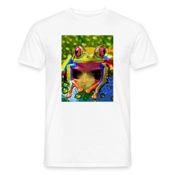 Magical Frog - Men's T-Shirt - white - Front - AI Model Male 178 dark (178cm)