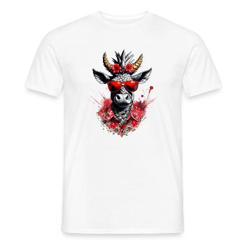 Festayre, feria and fun bull, to party - Men's T-Shirt - white - Front - AI Model Male 178 dark (178cm)