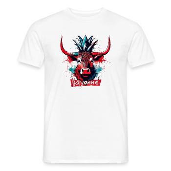 Bayonne Feria! Festayre - Men's T-Shirt - white - Front - AI Model Male 178 dark (178cm)