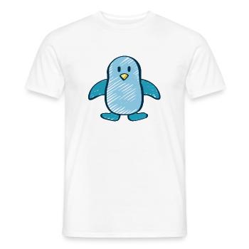 Penguin - Men's T-Shirt - white - Front - AI Model Male 178 dark (178cm)