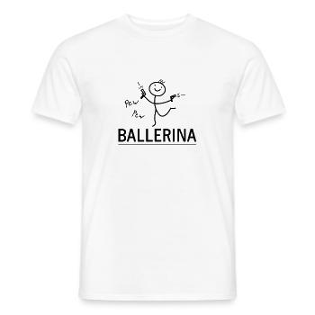 Ballerina - Männer T-Shirt - Weiß - Vorne - AI Model Male 178 dark (178cm)