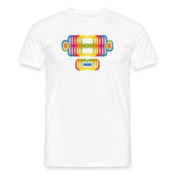 Monkey Color Rainbow - Men's T-Shirt - white - Front - AI Model Male 178 dark (178cm)