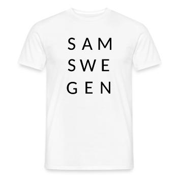 samswegen TRANSPARENTTOP sw o nav - Männer T-Shirt - Weiß - Vorne - AI Model Male 178 dark (178cm)