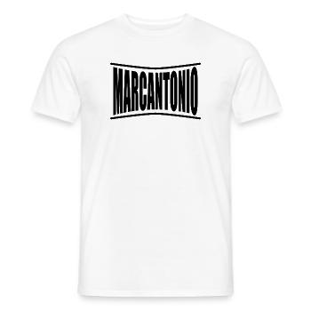 t-shirt Marcantonio t-shirt idée cadeau - T-shirt homme - blanc - Devant - AI Model Male 178 dark (178cm)