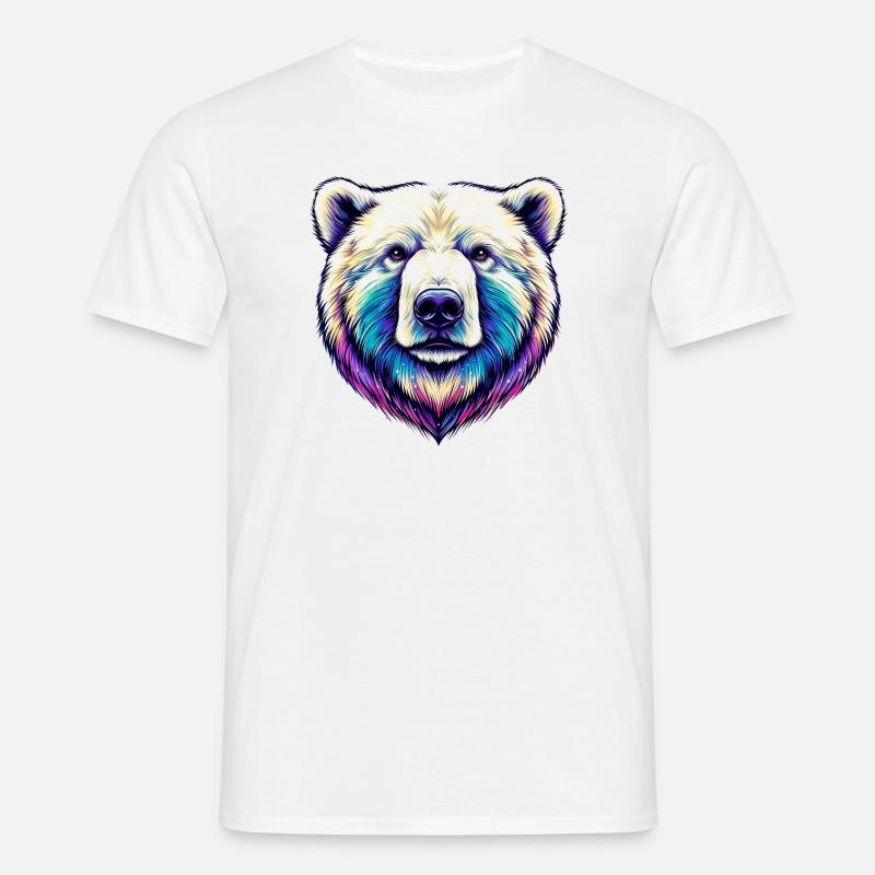 Weißer Eisbär - Männer T-Shirt - Weiß