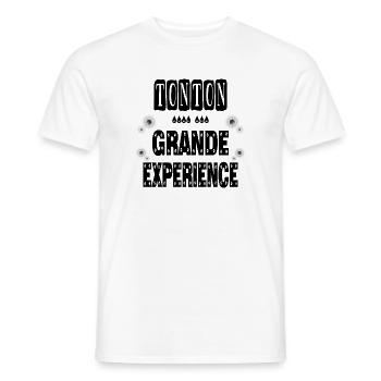Tonton Avec Une Grande Expérience Oncle - T-shirt homme - blanc - Devant - AI Model Male 178 dark (178cm)