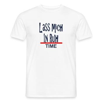 Lass Mich in Ruhe-Time-Design - Männer T-Shirt - Weiß - Vorne - AI Model Male 178 dark (178cm)