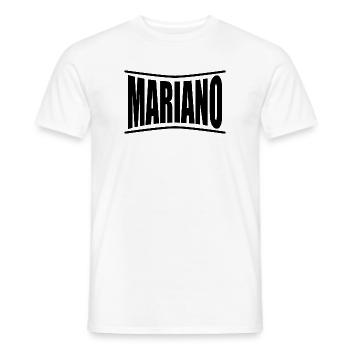 Mariano t-shirt t-shirt idée cadeau - T-shirt homme - blanc - Devant - AI Model Male 178 dark (178cm)