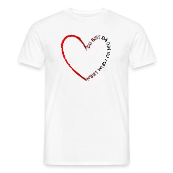 You're there Gin from my life - Gin of my life - Men's T-Shirt - white - Front - AI Model Male 178 dark (178cm)