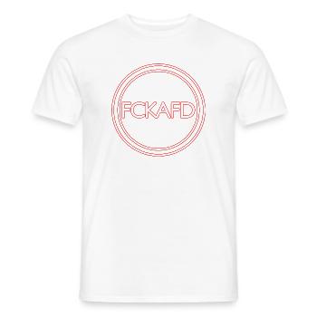 FCK AFD - Männer T-Shirt - Weiß - Vorne - AI Model Male 178 dark (178cm)