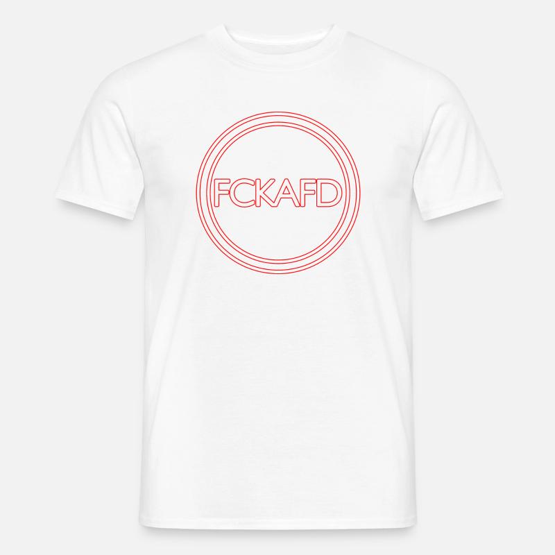 FCK AFD - Männer T-Shirt - Weiß