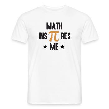 Pi Day - Mathe inspiriert mich - Männer T-Shirt - Weiß - Vorne - AI Model Male 178 dark (178cm)