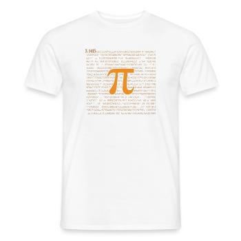 Pi Day - Happy Pi Day - Men's T-Shirt - white - Front - AI Model Male 178 dark (178cm)