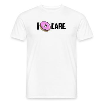 Quoi qu’il en soit, le beignet de déclaration drôle n’a pas d’importance pour moi - T-shirt homme - blanc - Devant - AI Model Male 178 dark (178cm)