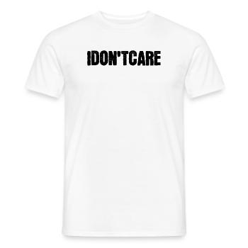 Ist Mir Wurscht Statement Egal - Männer T-Shirt - Weiß - Vorne - AI Model Male 178 dark (178cm)