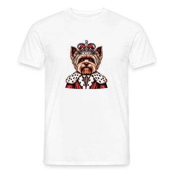 Yorkshire Terrier King - Men's T-Shirt - white - Front - AI Model Male 178 dark (178cm)