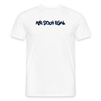 Ist Mir Egal Statement Haltung Chill - Männer T-Shirt - Weiß - Vorne - AI Model Male 178 dark (178cm)